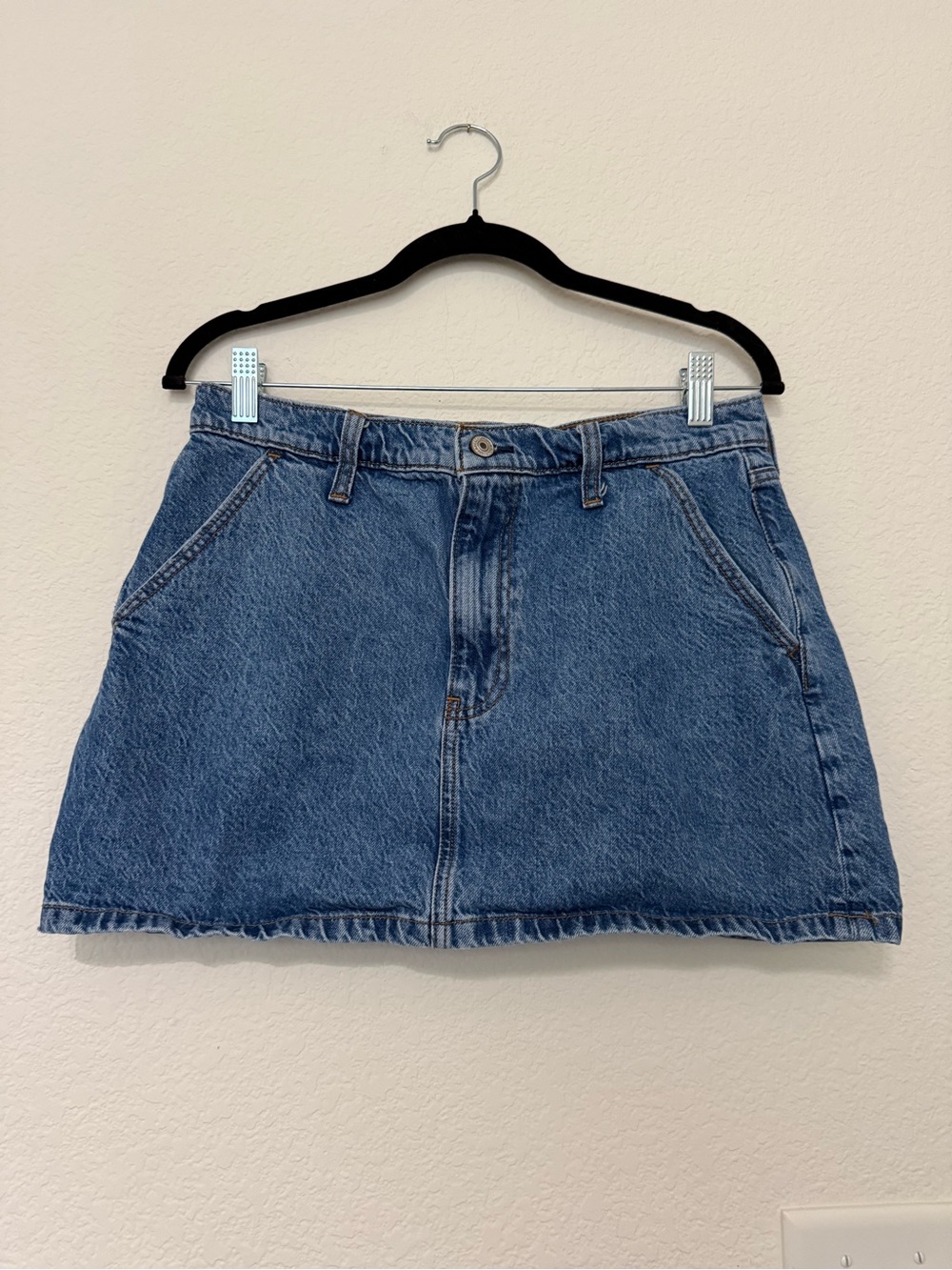 Abercrombie & Fitch Medium Blue Denim Mini Skirt